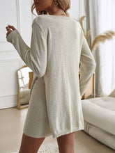 Devine Slit Round Neck Top and Shorts Sweater Set OutfitFlow